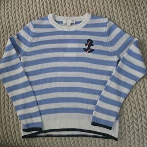 Blue Nauti Stripe Lilly Pulitzer Kellyn Sweater Jacaranda Size Small Fits as S/M